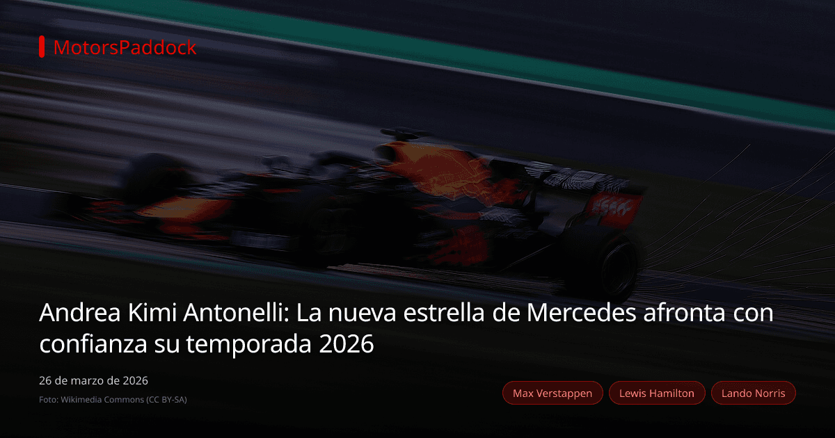 Andrea Kimi Antonelli: La nueva estrella de Mercedes afronta con confianza su temporada 2026