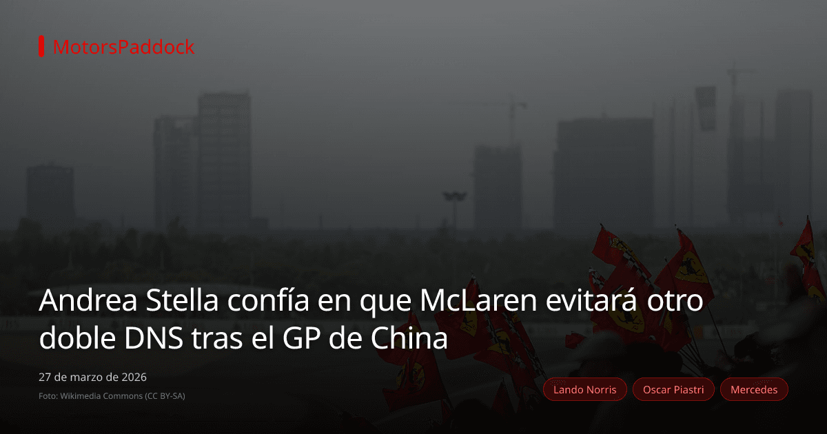 Andrea Stella confía en que McLaren evitará otro doble DNS tras el GP de China