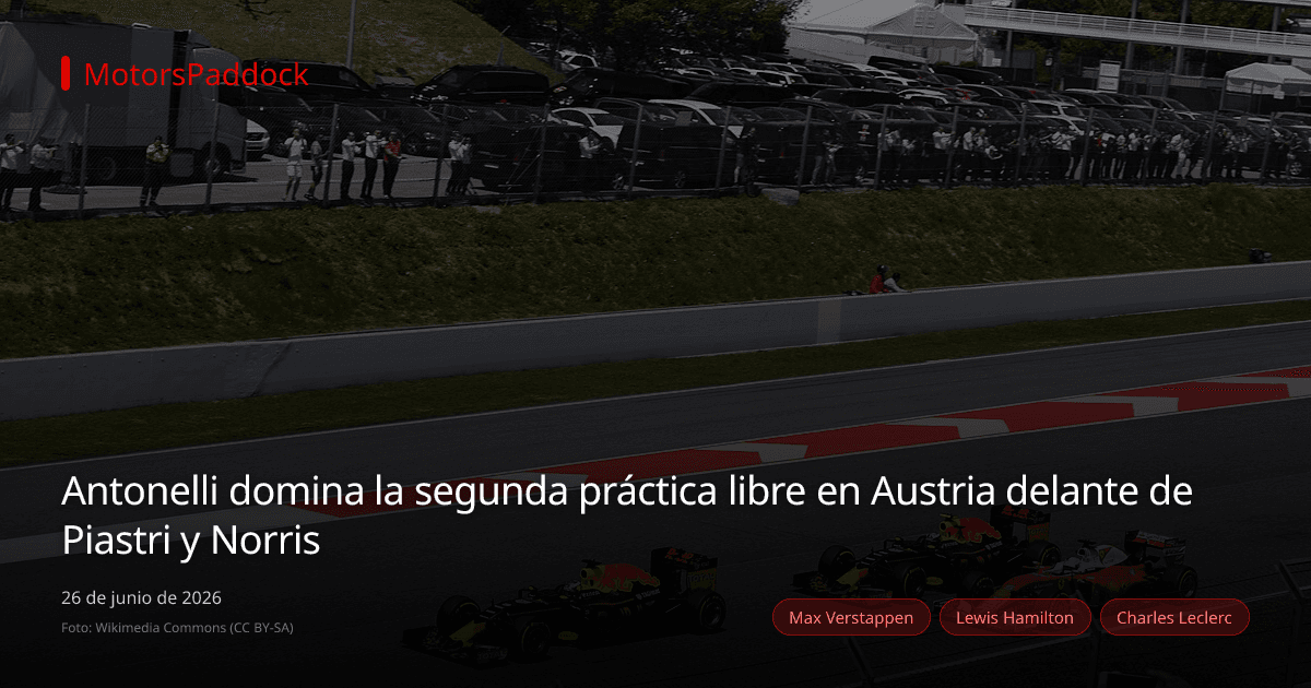 Antonelli domina la segunda práctica libre en Austria delante de Piastri y Norris