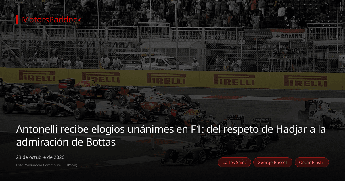 Antonelli recibe elogios unánimes en F1: del respeto de Hadjar a la admiración de Bottas