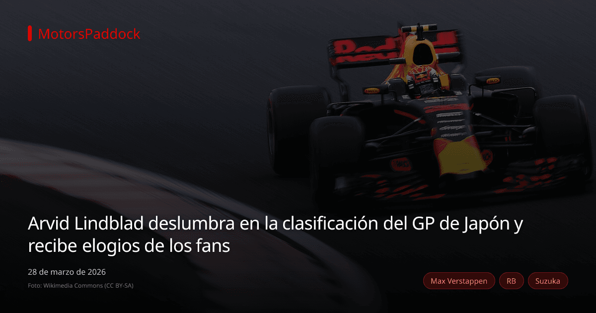 Arvid Lindblad deslumbra en la clasificación del GP de Japón y recibe elogios de los fans