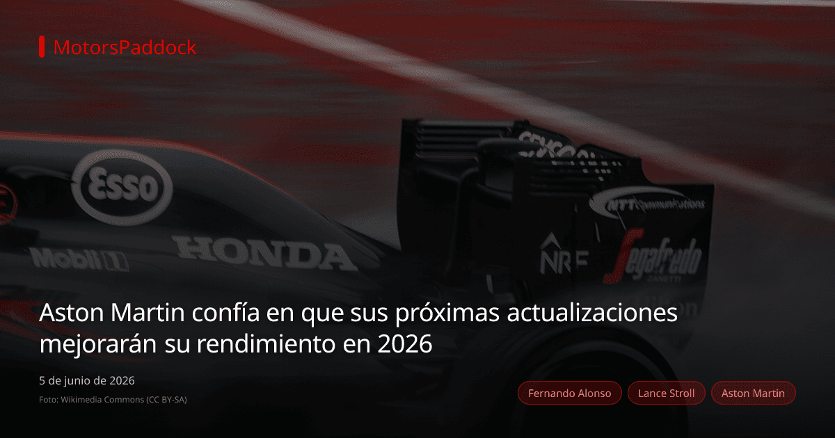 Aston Martin confía en que sus próximas actualizaciones mejorarán su rendimiento en 2026