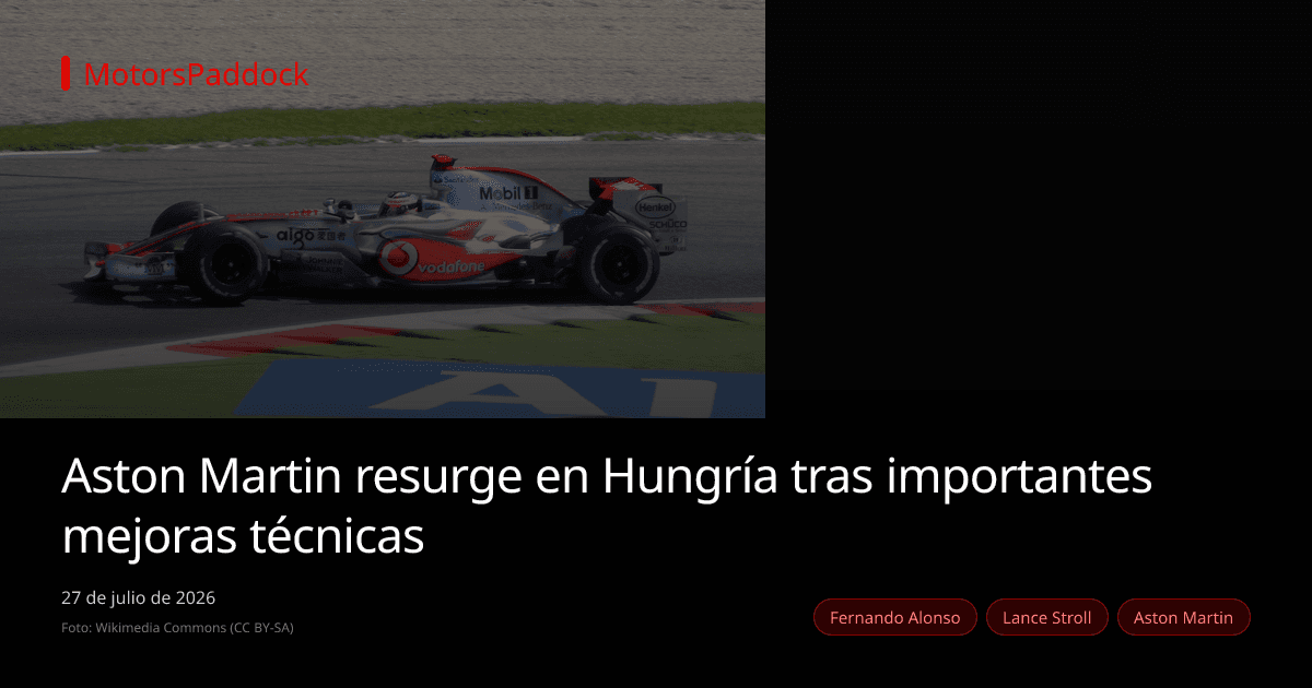 Aston Martin resurge en Hungría tras importantes mejoras técnicas