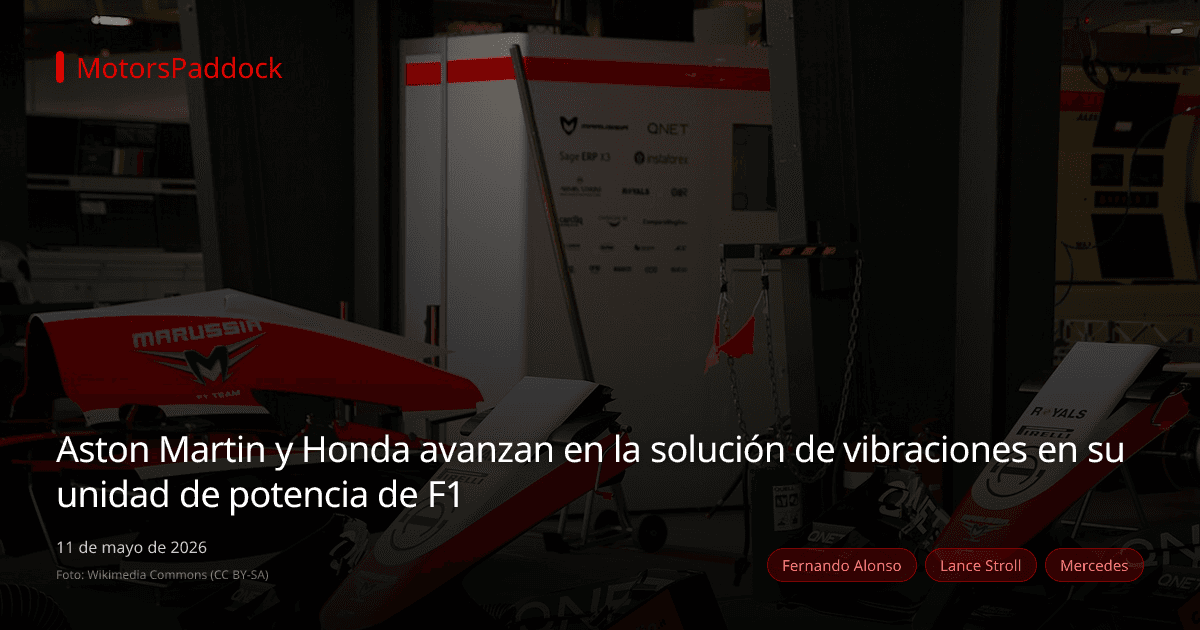 Aston Martin y Honda avanzan en la solución de vibraciones en su unidad de potencia de F1