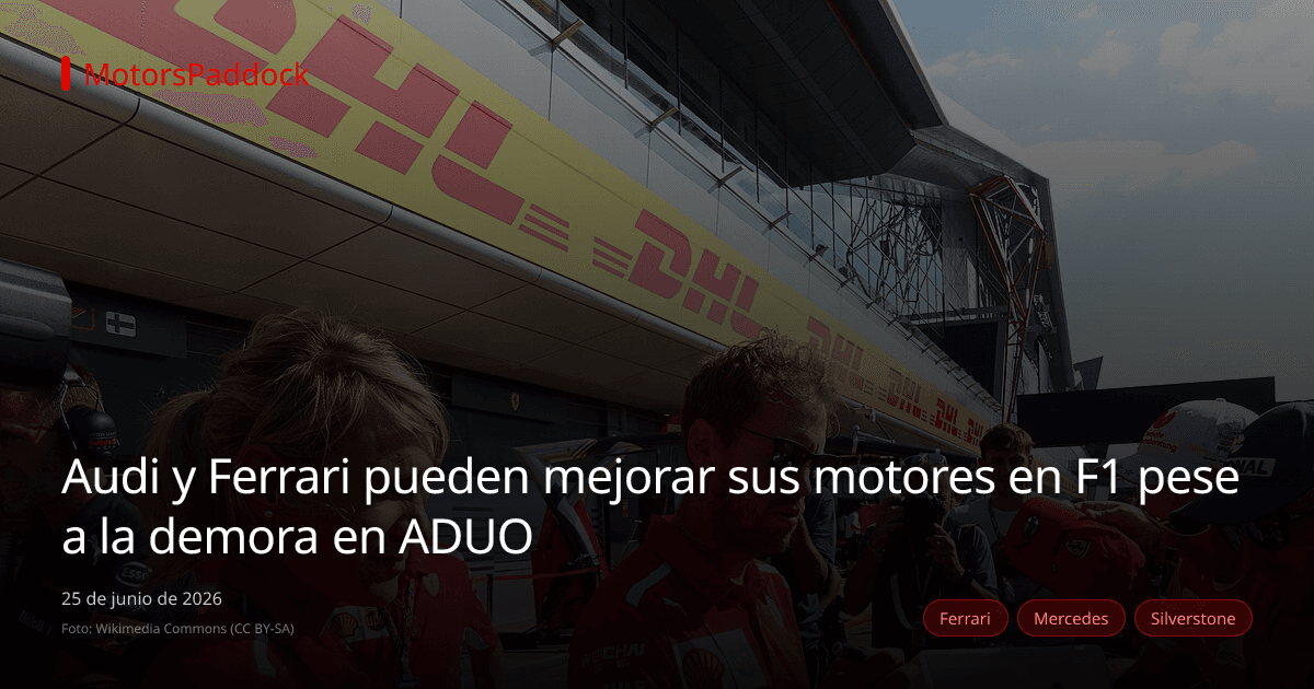 Audi y Ferrari pueden mejorar sus motores en F1 pese a la demora en ADUO