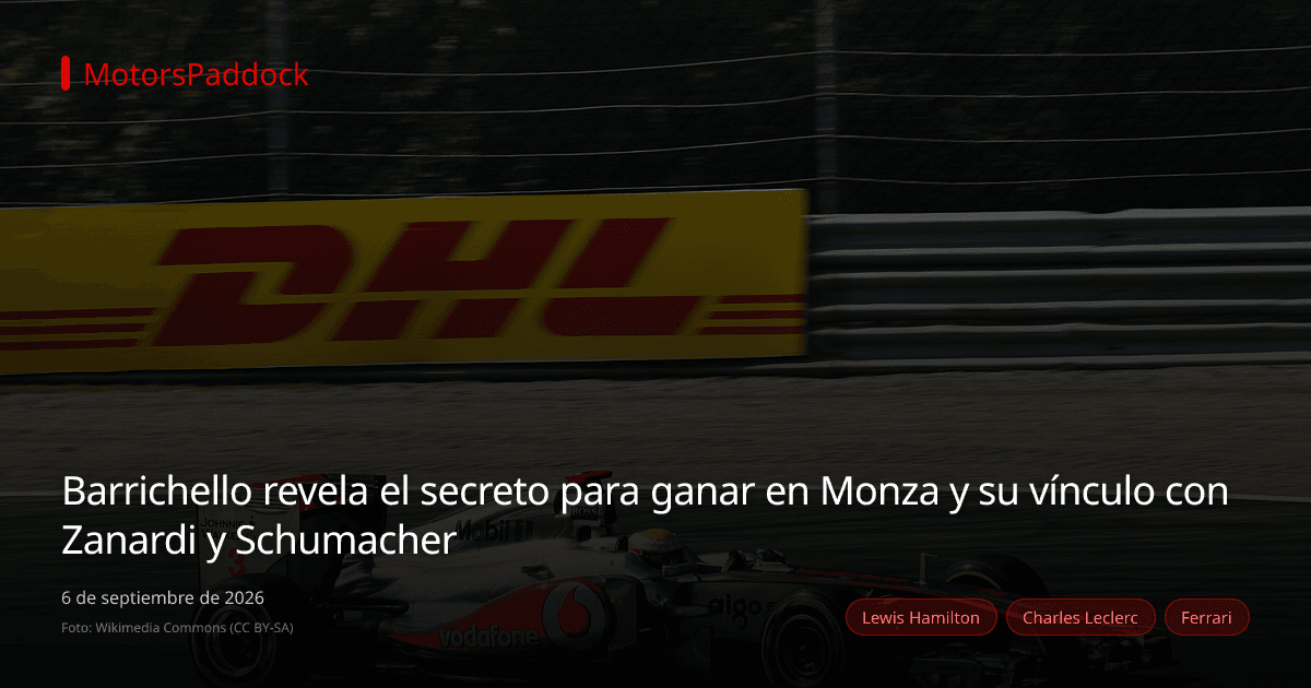 Barrichello revela el secreto para ganar en Monza y su vínculo con Zanardi y Schumacher