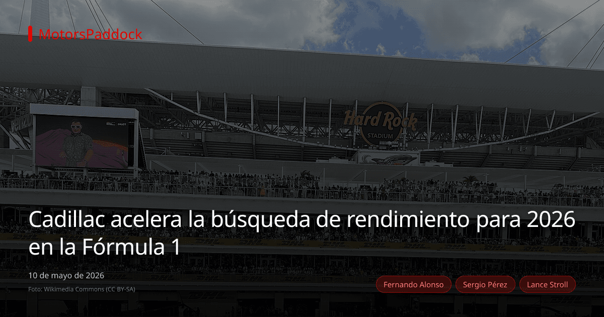 Cadillac acelera la búsqueda de rendimiento para 2026 en la Fórmula 1