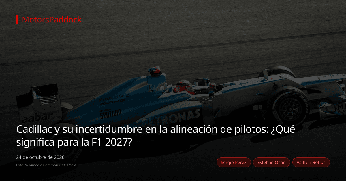 Cadillac y su incertidumbre en la alineación de pilotos: ¿Qué significa para la F1 2027?