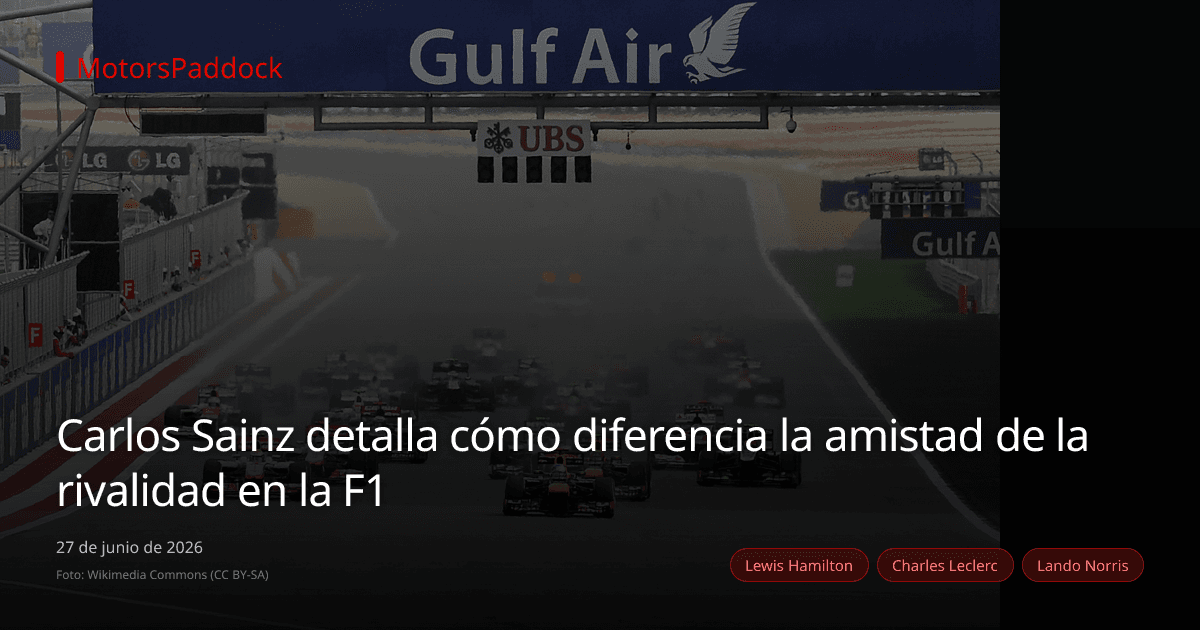 Carlos Sainz detalla cómo diferencia la amistad de la rivalidad en la F1