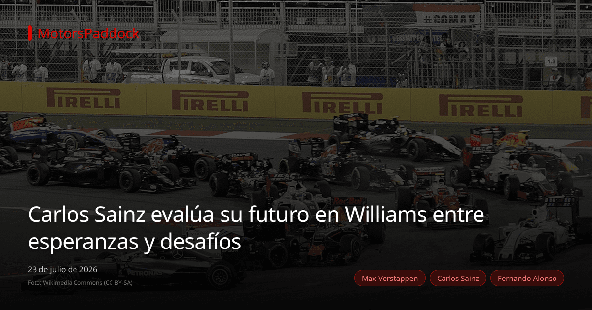 Carlos Sainz evalúa su futuro en Williams entre esperanzas y desafíos