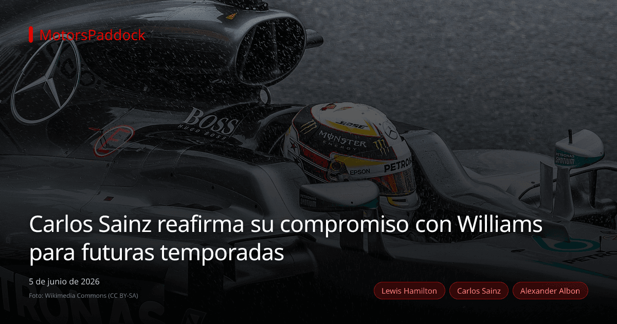 Carlos Sainz reafirma su compromiso con Williams para futuras temporadas