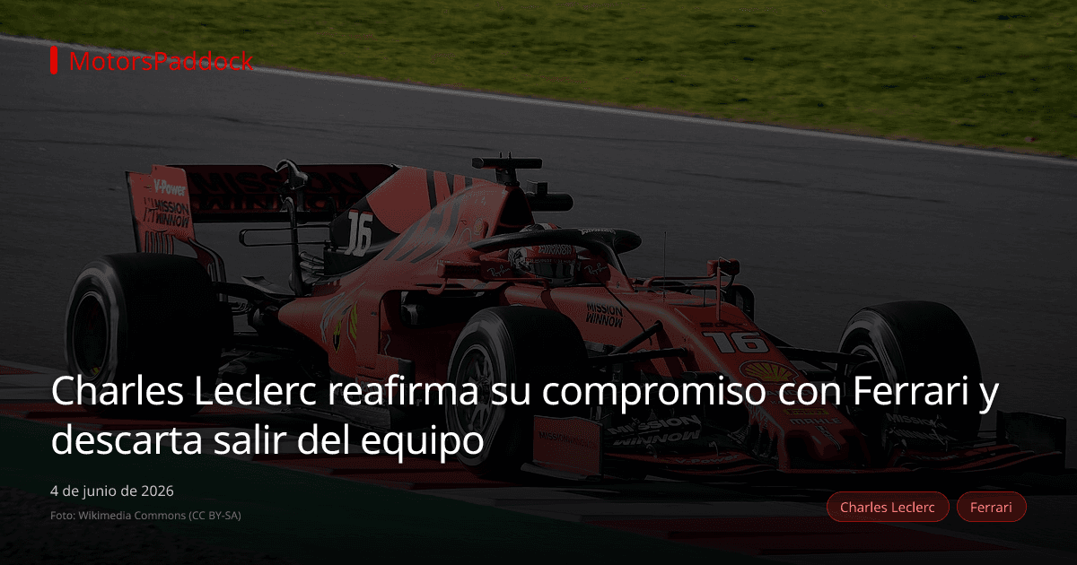 Charles Leclerc reafirma su compromiso con Ferrari y descarta salir del equipo