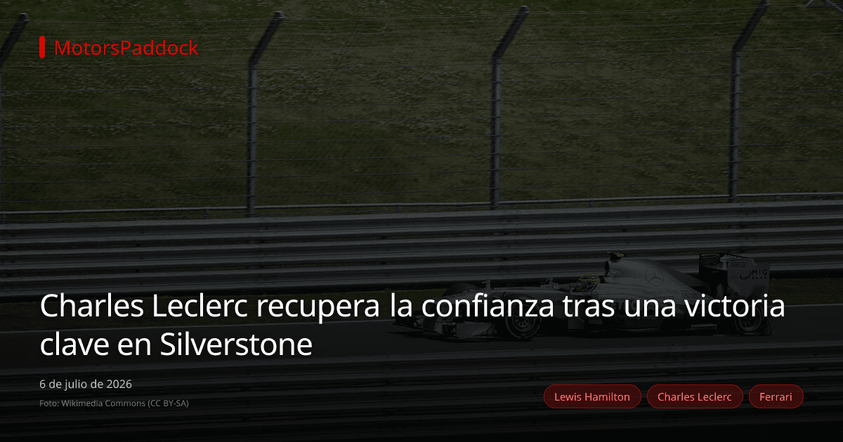 Charles Leclerc recupera la confianza tras una victoria clave en Silverstone