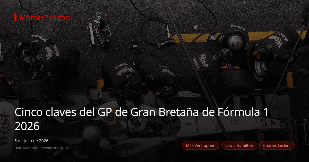 Cinco claves del GP de Gran Bretaña de Fórmula 1 2026