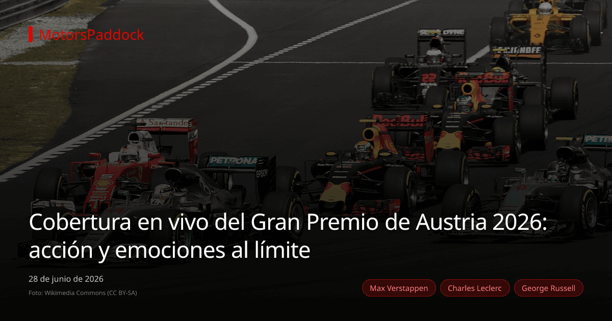 Cobertura en vivo del Gran Premio de Austria 2026: acción y emociones al límite