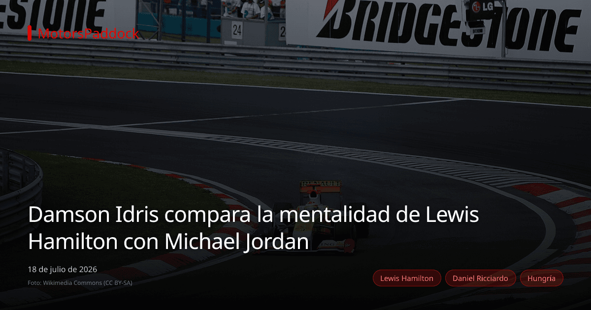 Damson Idris compara la mentalidad de Lewis Hamilton con Michael Jordan