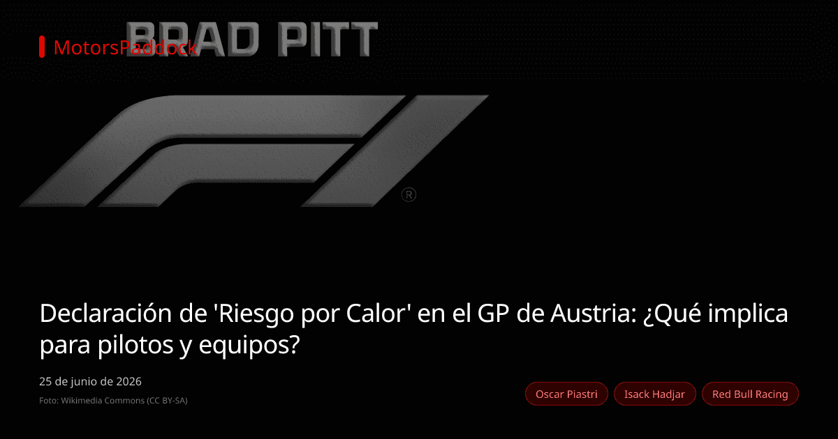 Declaración de 'Riesgo por Calor' en el GP de Austria: ¿Qué implica para pilotos y equipos?