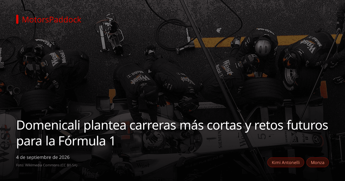 Domenicali plantea carreras más cortas y retos futuros para la Fórmula 1