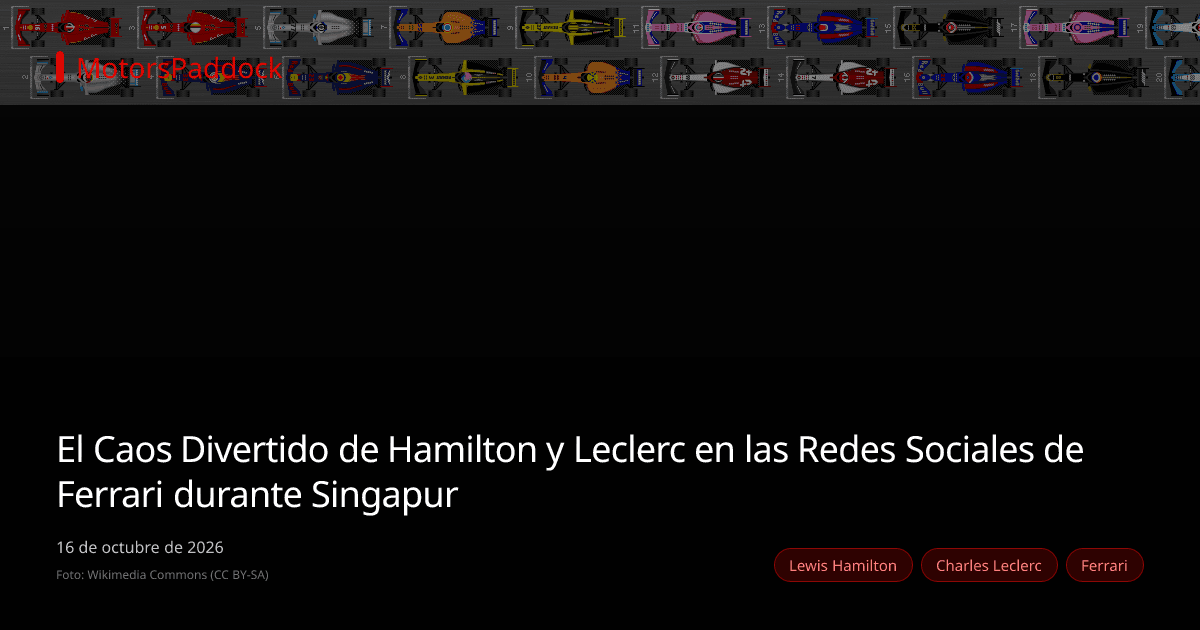 El Caos Divertido de Hamilton y Leclerc en las Redes Sociales de Ferrari durante Singapur
