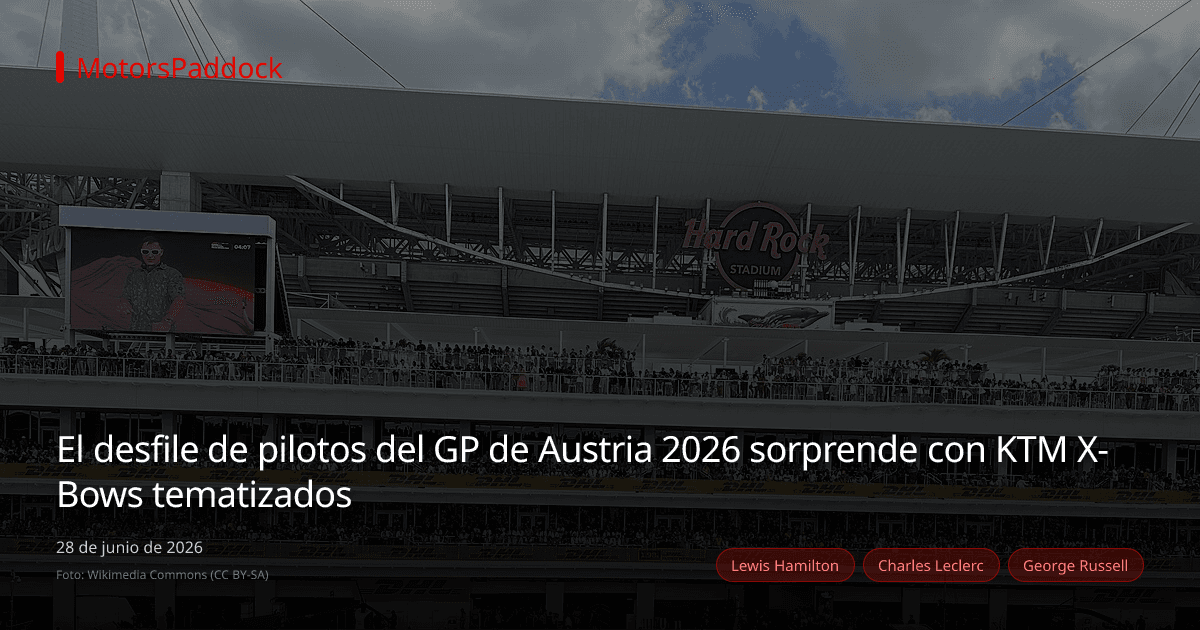 El desfile de pilotos del GP de Austria 2026 sorprende con KTM X-Bows tematizados