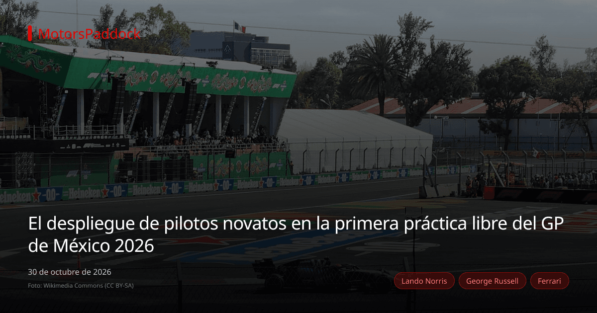 El despliegue de pilotos novatos en la primera práctica libre del GP de México 2026