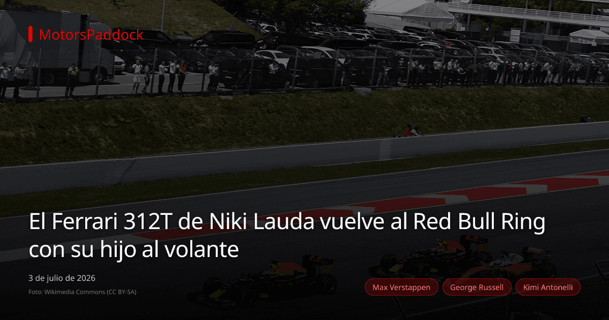 El Ferrari 312T de Niki Lauda vuelve al Red Bull Ring con su hijo al volante