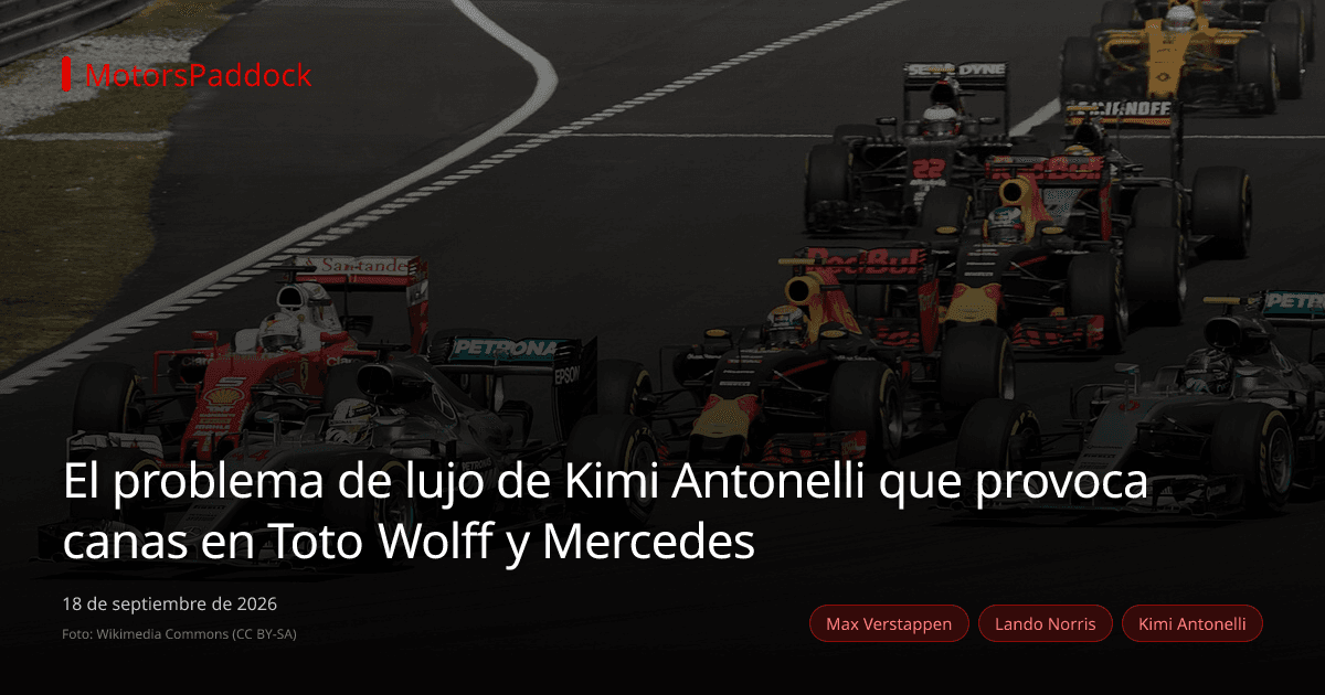 El problema de lujo de Kimi Antonelli que provoca canas en Toto Wolff y Mercedes
