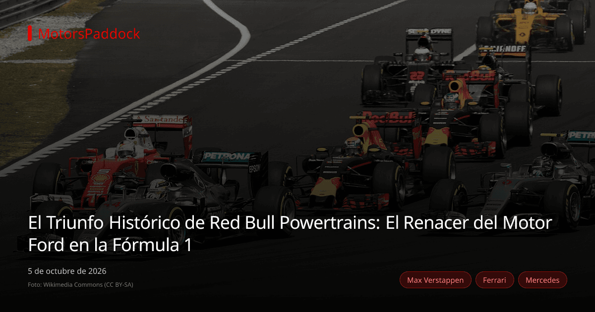El Triunfo Histórico de Red Bull Powertrains: El Renacer del Motor Ford en la Fórmula 1