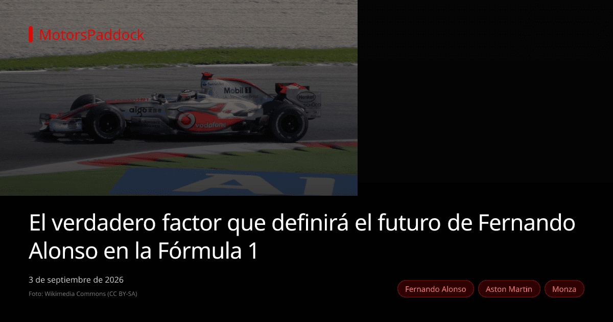 El verdadero factor que definirá el futuro de Fernando Alonso en la Fórmula 1