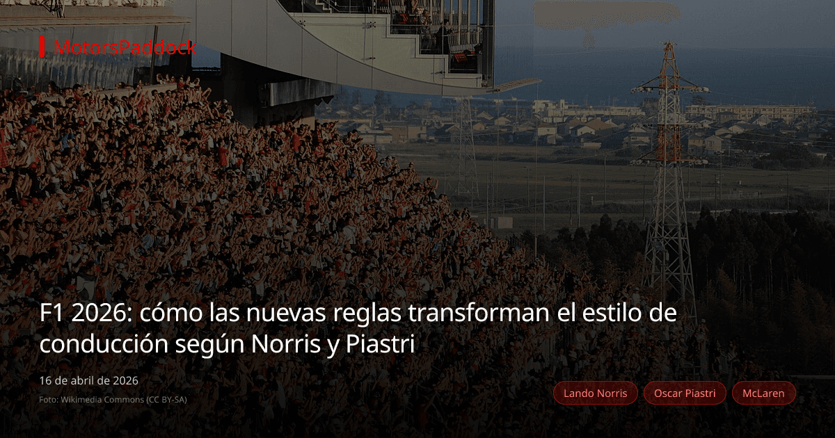 F1 2026: cómo las nuevas reglas transforman el estilo de conducción según Norris y Piastri