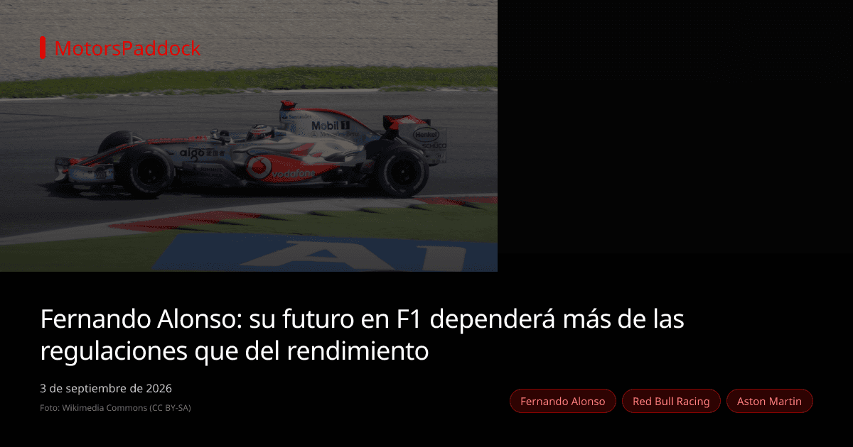 Fernando Alonso: su futuro en F1 dependerá más de las regulaciones que del rendimiento