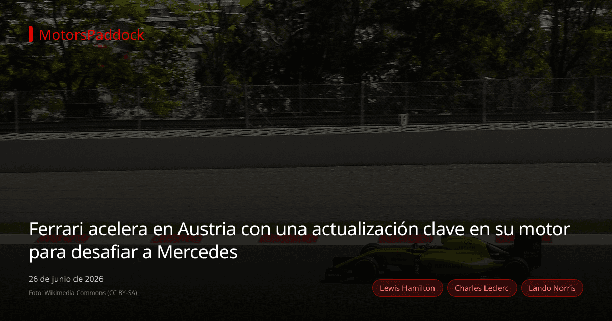 Ferrari acelera en Austria con una actualización clave en su motor para desafiar a Mercedes