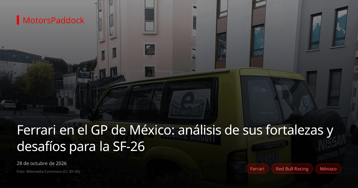 Ferrari en el GP de México: análisis de sus fortalezas y desafíos para la SF-26
