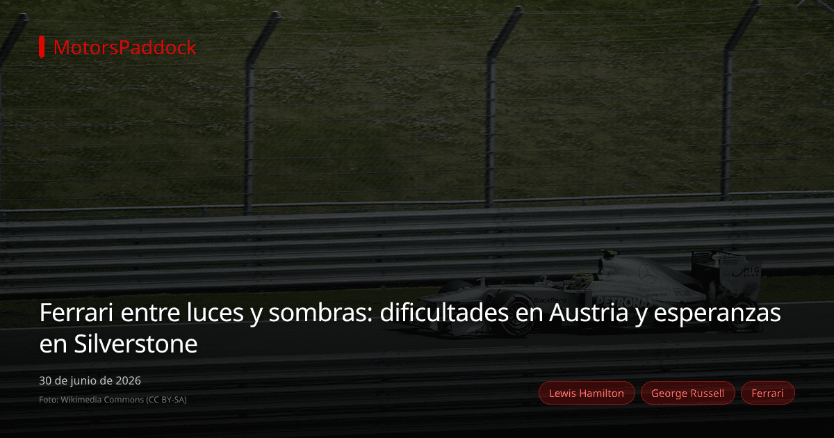 Ferrari entre luces y sombras: dificultades en Austria y esperanzas en Silverstone