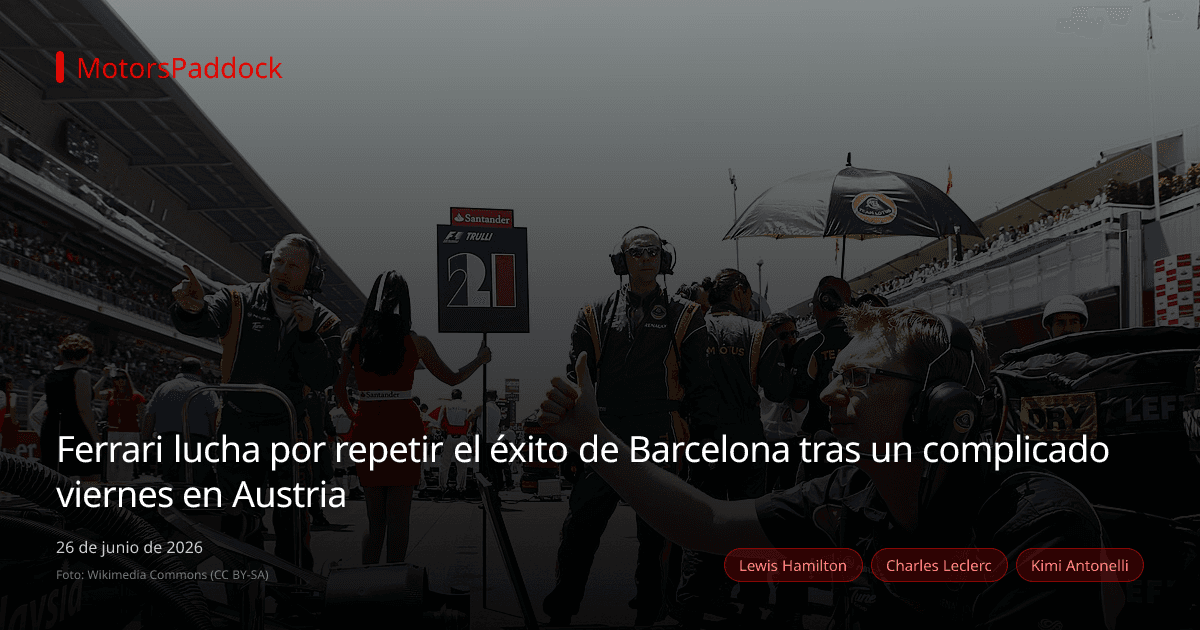 Ferrari lucha por repetir el éxito de Barcelona tras un complicado viernes en Austria