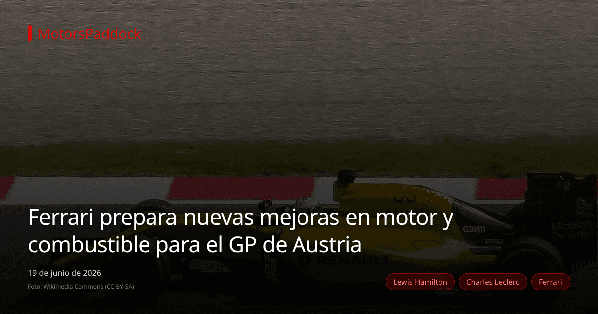 Ferrari prepara nuevas mejoras en motor y combustible para el GP de Austria