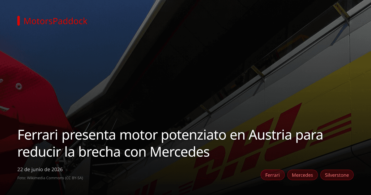 Ferrari presenta motor potenziato en Austria para reducir la brecha con Mercedes