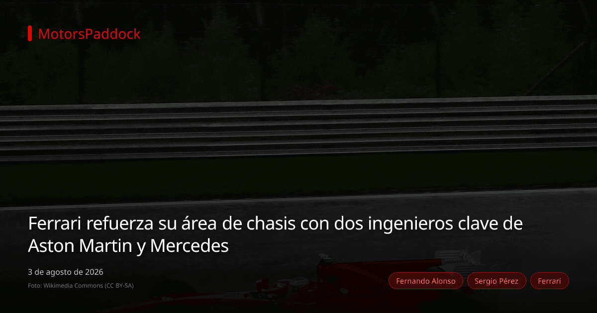 Ferrari refuerza su área de chasis con dos ingenieros clave de Aston Martin y Mercedes