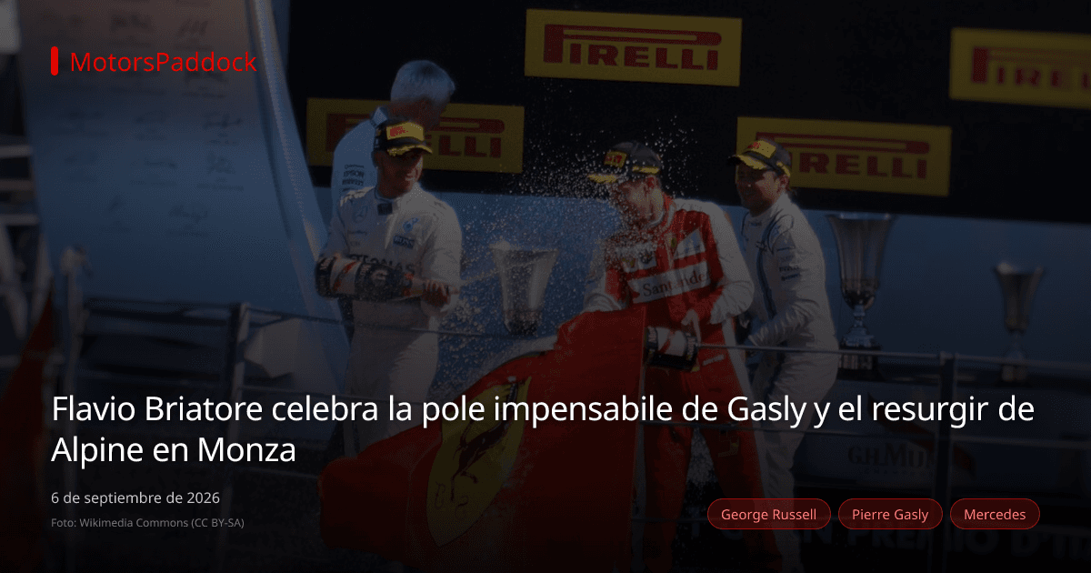 Flavio Briatore celebra la pole impensabile de Gasly y el resurgir de Alpine en Monza