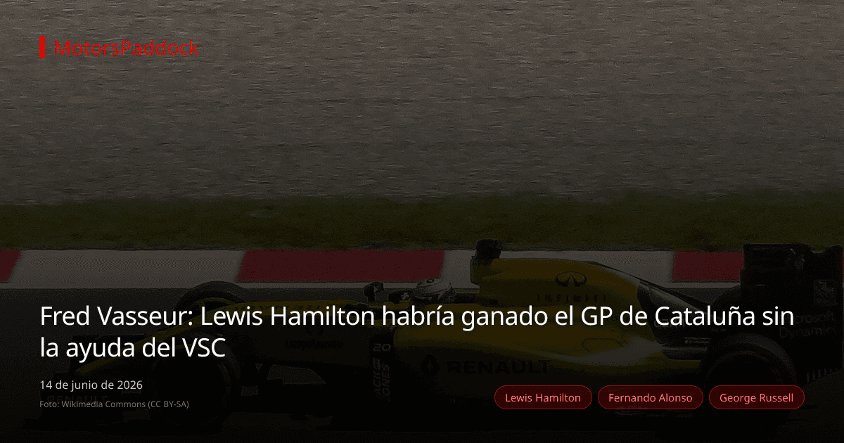 Fred Vasseur: Lewis Hamilton habría ganado el GP de Cataluña sin la ayuda del VSC