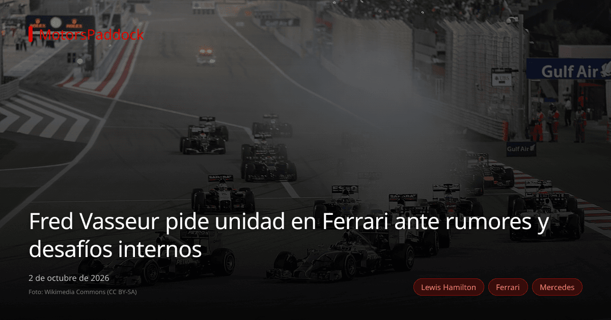 Fred Vasseur pide unidad en Ferrari ante rumores y desafíos internos