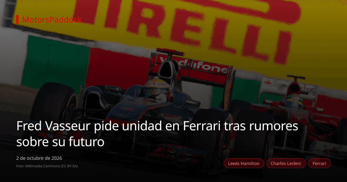 Fred Vasseur pide unidad en Ferrari tras rumores sobre su futuro