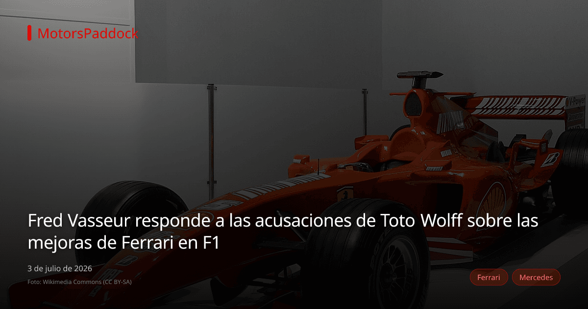 Fred Vasseur responde a las acusaciones de Toto Wolff sobre las mejoras de Ferrari en F1