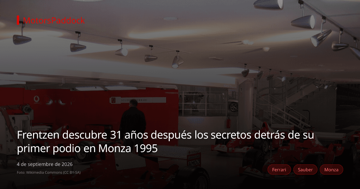 Frentzen descubre 31 años después los secretos detrás de su primer podio en Monza 1995