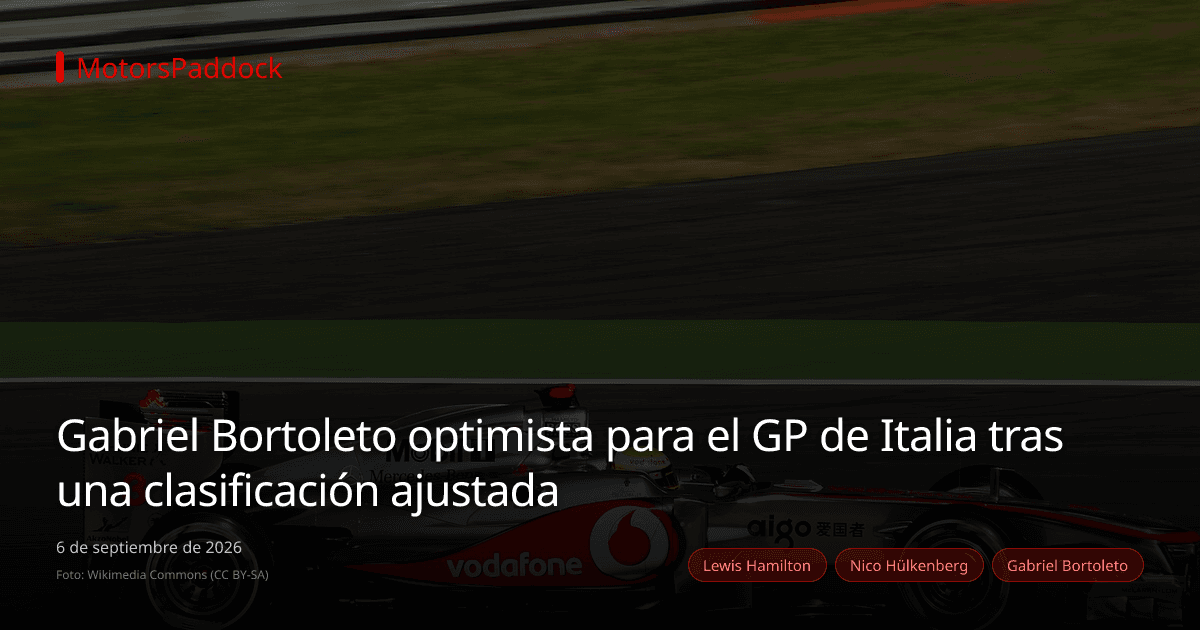 Gabriel Bortoleto optimista para el GP de Italia tras una clasificación ajustada