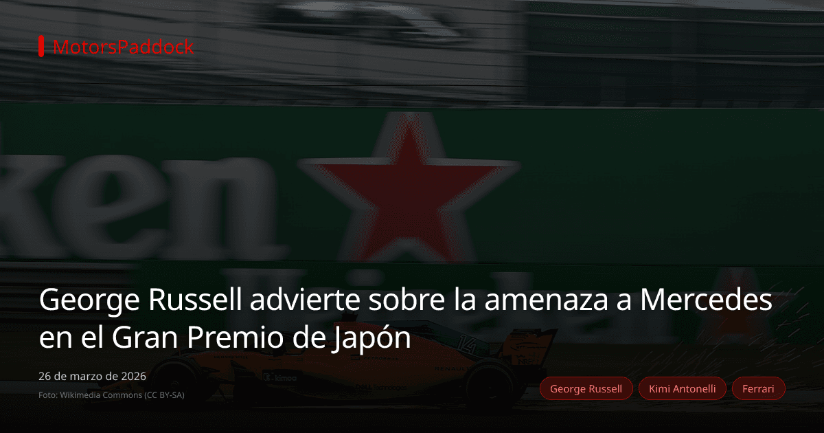 George Russell advierte sobre la amenaza a Mercedes en el Gran Premio de Japón