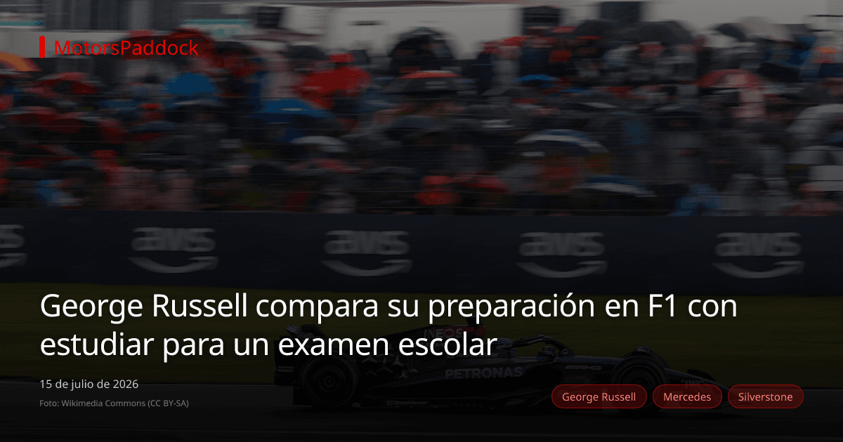 George Russell compara su preparación en F1 con estudiar para un examen escolar