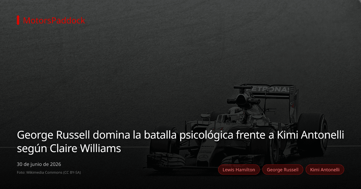 George Russell domina la batalla psicológica frente a Kimi Antonelli según Claire Williams
