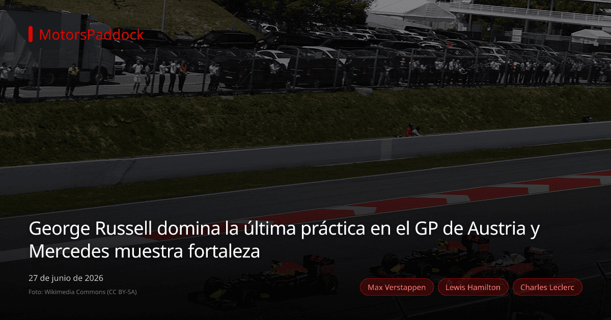 George Russell domina la última práctica en el GP de Austria y Mercedes muestra fortaleza