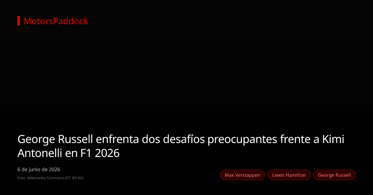 George Russell enfrenta dos desafíos preocupantes frente a Kimi Antonelli en F1 2026